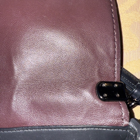 Coach Black Leather Swagger Flap Crossbody Bag - Picture 14 of 16